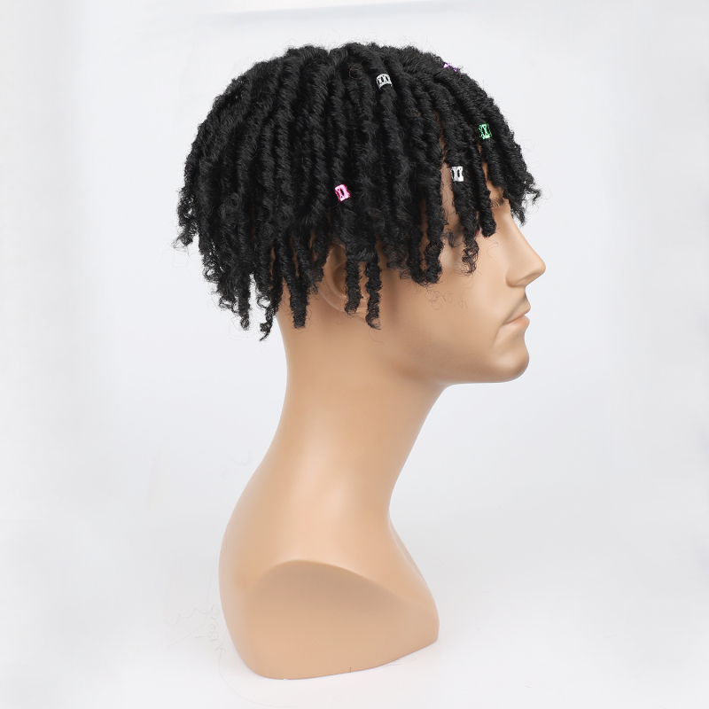 Muška perika za dreadlock s volumenom – NSFK01, visokotemperaturna žica, mehanička obrada
