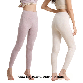 Ženske termalne hlače od svile i kašmira, visoki pas, velvet podstava, dvostruka debljina, antibakterijske, ekstra debeli