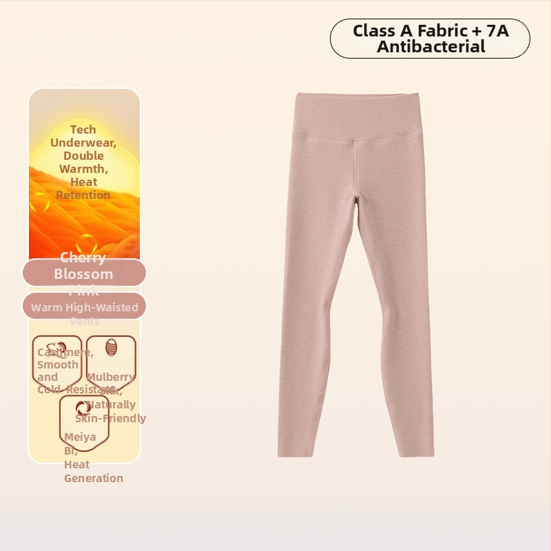 Ženske termalne hlače od svile i kašmira, visoki pas, velvet podstava, dvostruka debljina, antibakterijske, ekstra debeli