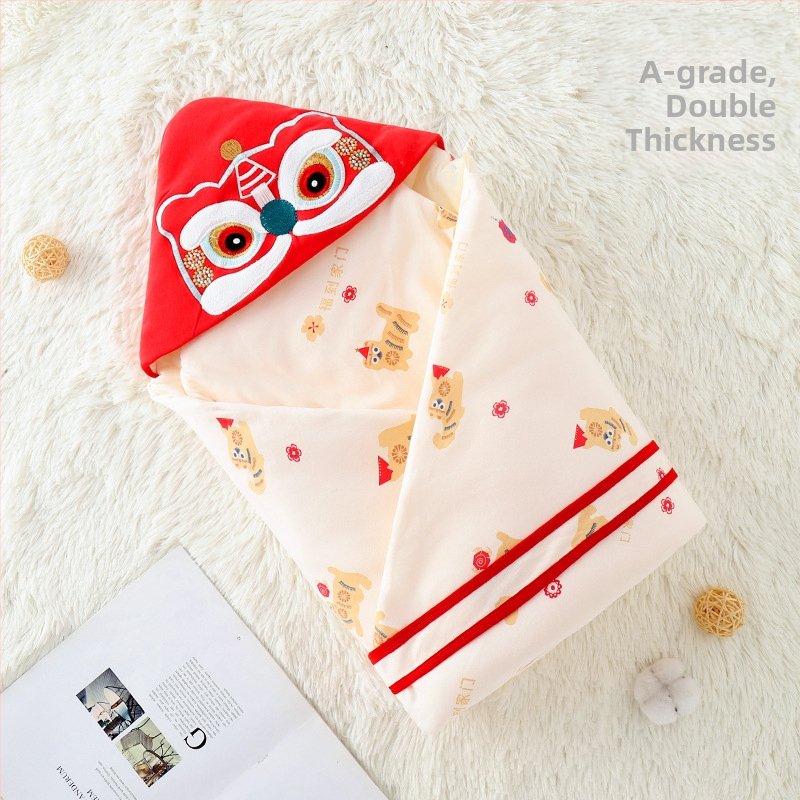 Deka za novorođenčad – 100% pamuk, punilo poliester-pamuk, crtić uzorak, pogodna za proljeće, jesen i zimu, za bebe od 0 do 12 mjeseci