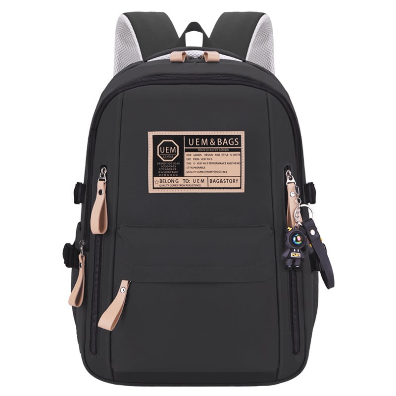 Rucsac școlar unisex cu capacitate mare, Oxford, ușor, respirabil, impermeabil, curele de umăr curbate, destinat gimnaziu și facultate