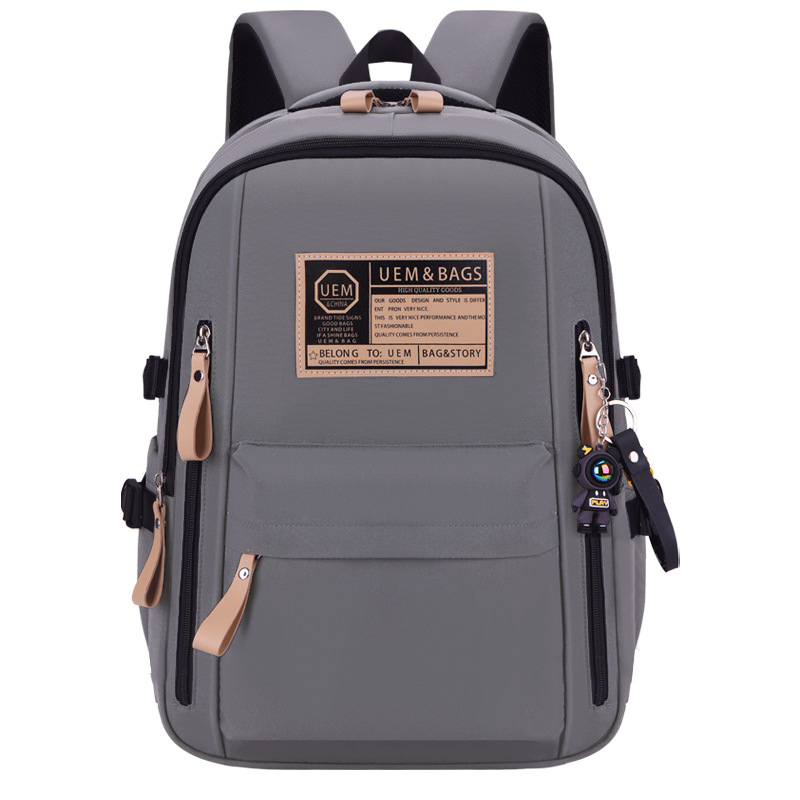 Rucsac școlar unisex cu capacitate mare, Oxford, ușor, respirabil, impermeabil, curele de umăr curbate, destinat gimnaziu și facultate