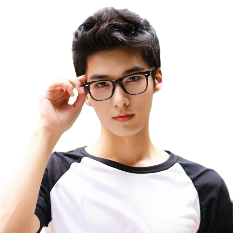 Muška perika, kratki stražnji stil, sintetičko vlakno otporno na toplinu, model 327, pogodna za visoke temperature, nije za trajnu ili bojanje