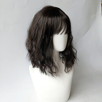 Περούκα με κοντό σγουρό μαλλί, κορεατικό στυλ, μοντέλο 781, ίνες ανθεκτικές στη θερμότητα