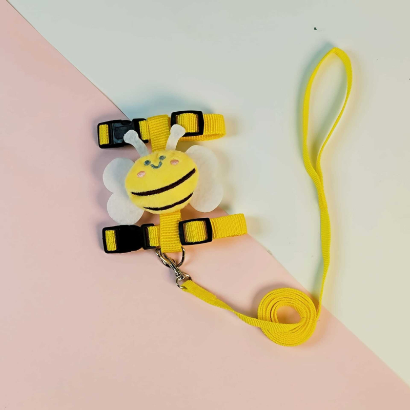 Котешка каишка от плат за разходки — регулируема, за котки, въже и вериги за домашни любимци