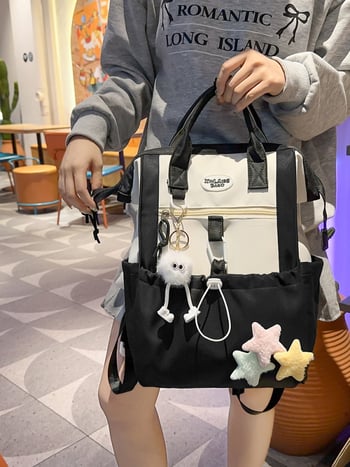 Školska torba za djevojčice, velika kapaciteta 20–35 L, materijal: najlon, vodootporna, unutarnja podstava: najlon, marka Xinlai baizi