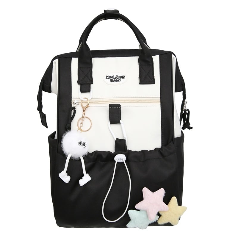 Školska torba za djevojčice, velika kapaciteta 20–35 L, materijal: najlon, vodootporna, unutarnja podstava: najlon, marka Xinlai baizi