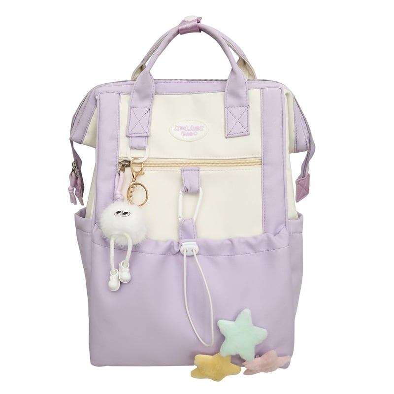 Školska torba za djevojčice, velika kapaciteta 20–35 L, materijal: najlon, vodootporna, unutarnja podstava: najlon, marka Xinlai baizi