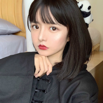 Ženska perika, kratka ravna kosa s Qi šiškama, model 752, vlakno otporno na visoke temperature, može se farbati