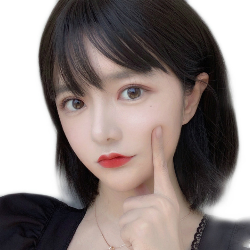 Ženska perika, kratka ravna kosa s Qi šiškama, model 752, vlakno otporno na visoke temperature, može se farbati