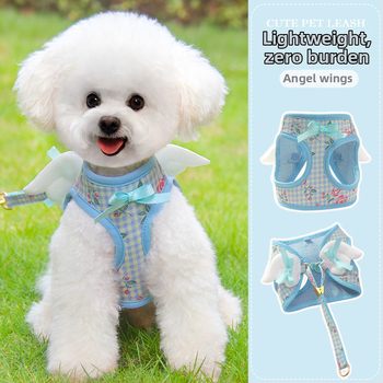 Vest-style хернес за домашни любимци, полиестер, неразтягащ се тракционен колан, марка Zichen (питомци), за котки