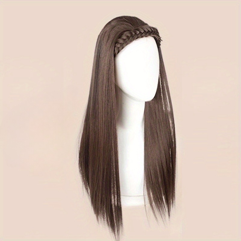 Duga ravna perika, korejski stil, vlakna otporna na visoke temperature, model 870