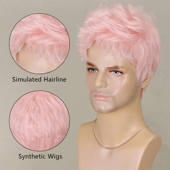 Muška perika Keris M4272 - kratka kosa, vlakna visoke temperature, mehanizam obrade, model M4272