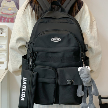 Rucsac unisex, capacitate mare, impermeabil din Oxford, căptușeală din nailon, curele cu pernă de aer