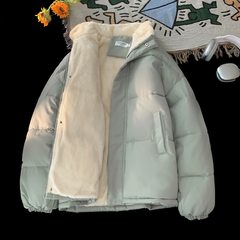 Ženska Chenille jakna s zatvaračem, polo ovratnik, dugi rukavi, srednja duljina, debela podstava