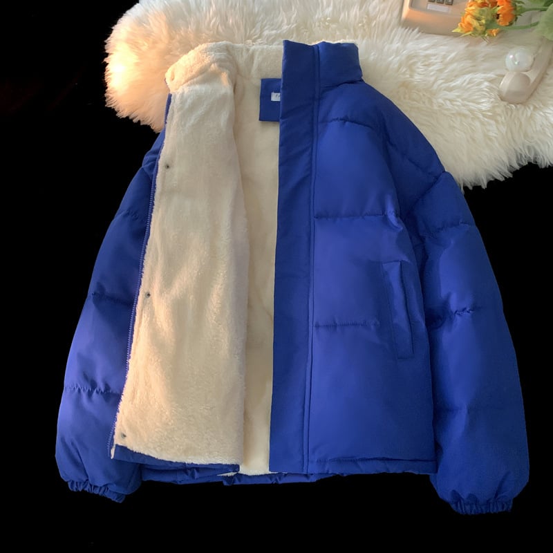 Ženska Chenille jakna s zatvaračem, polo ovratnik, dugi rukavi, srednja duljina, debela podstava