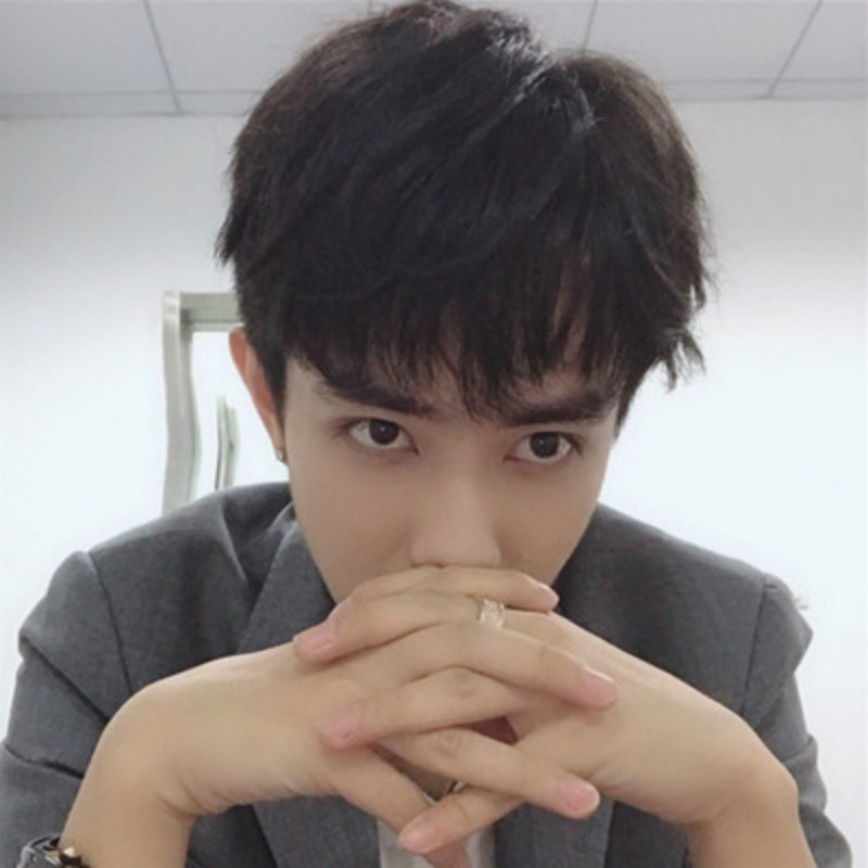 Ανδρική περούκα με υφή κοντών μαλλιών, κορεατικό στυλ, μοντέλο 288, θερμοανθεκτικές συνθετικές ίνες, ευθείες φράντζες, δυνατότητα βαφής