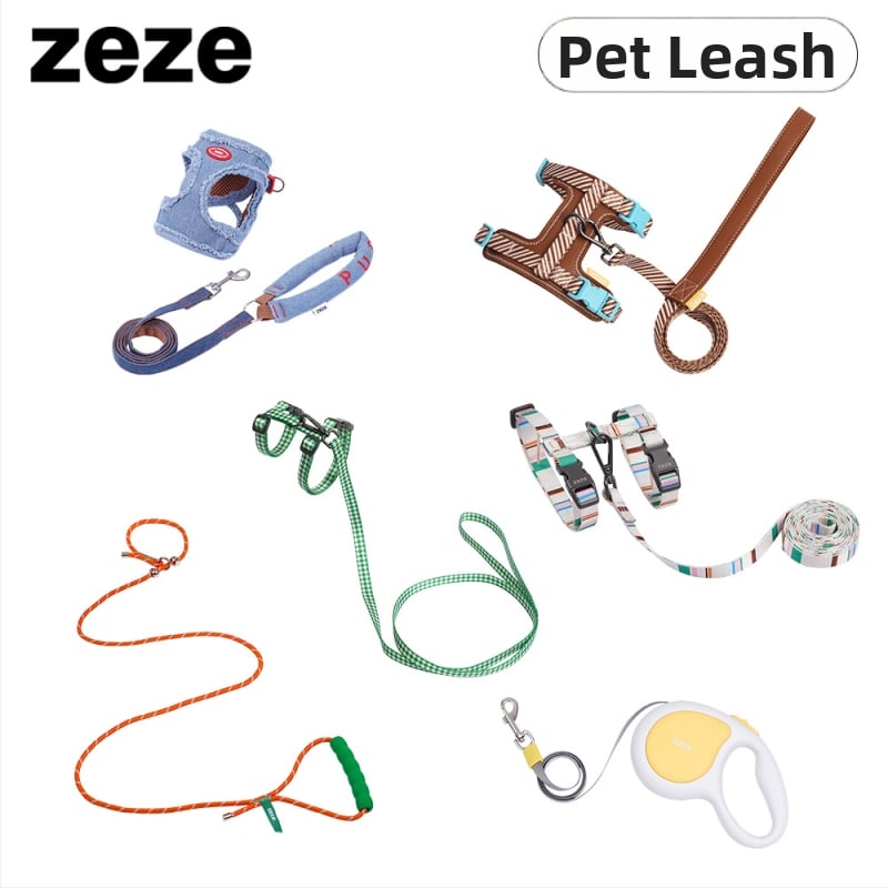 Кучешка каишка с I-образен дизайн, регулируема, против изплъзване, жилетен стил, за малки кучета; материал: полиестер, полиацетална смола, цинкова сплав