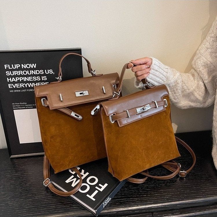 Ruksak u stilu Urban Simplicity, PU materijal, poliester podstava, zaključavanje