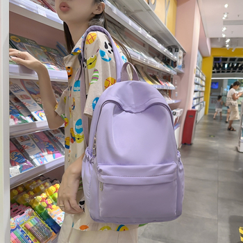Unisex školski ruksak u japanskom stilu, od najlona, kapaciteta 20–35 L, kompatibilan s 12-inčnim laptopom, jastučno naramenice s zračnim jastukom