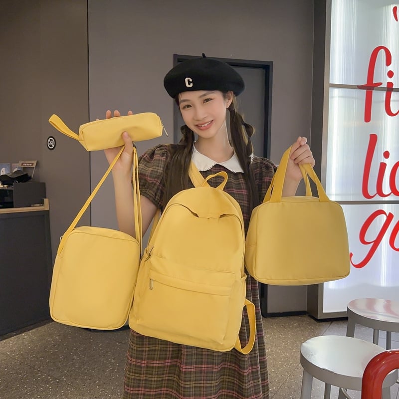 Unisex školski ruksak u japanskom stilu, od najlona, kapaciteta 20–35 L, kompatibilan s 12-inčnim laptopom, jastučno naramenice s zračnim jastukom