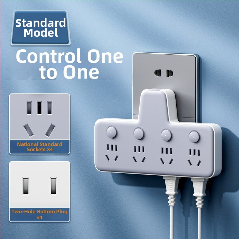 Πολυπρίζο με θύρες USB, νυχτερινό φως, ανεξάρτητος διακόπτης με οθόνη χρόνου, 10A, 220–250V