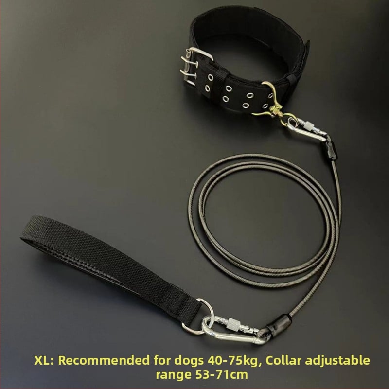 Кучешка каишка с железна верига, антиухапване, неретракторна, аксесоар