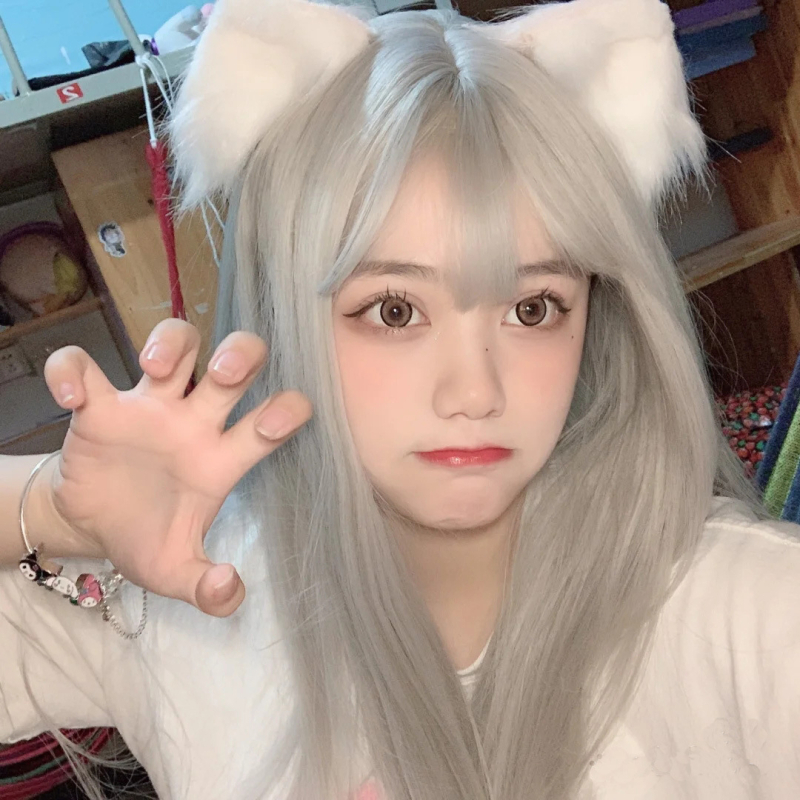 Perika Imperial City za Lolita cosplay, duga ravna kosa s ofinom, vlakna otporna na visoke temperature, model 003