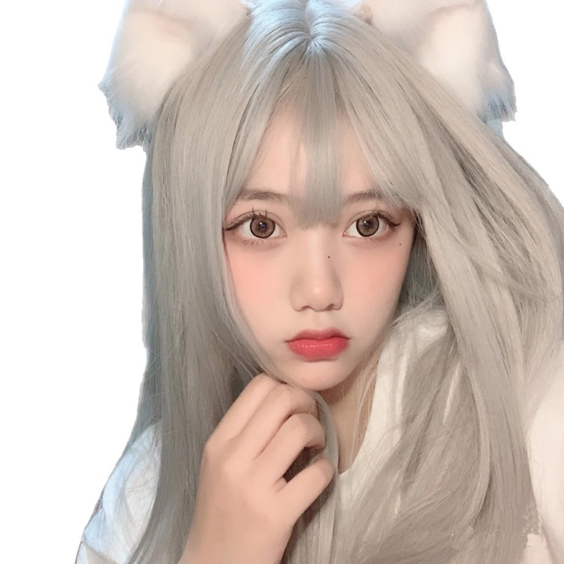 Perika Imperial City za Lolita cosplay, duga ravna kosa s ofinom, vlakna otporna na visoke temperature, model 003