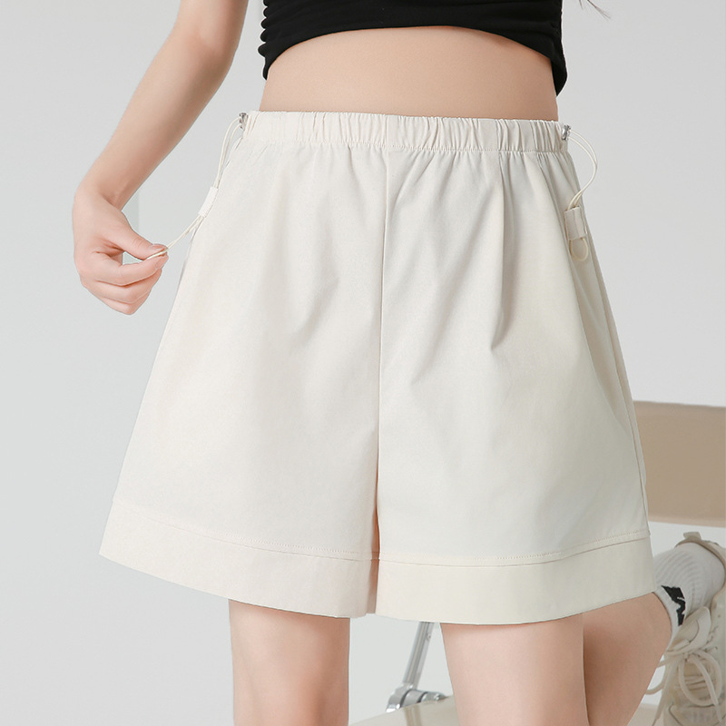 Trudničke šortse za ljeto - tanke, prozračne, do pola duljine, slobodan kroj, tkanina nylon-spandeks (90–95% nylon, do 30% spandeks), mikroelastično