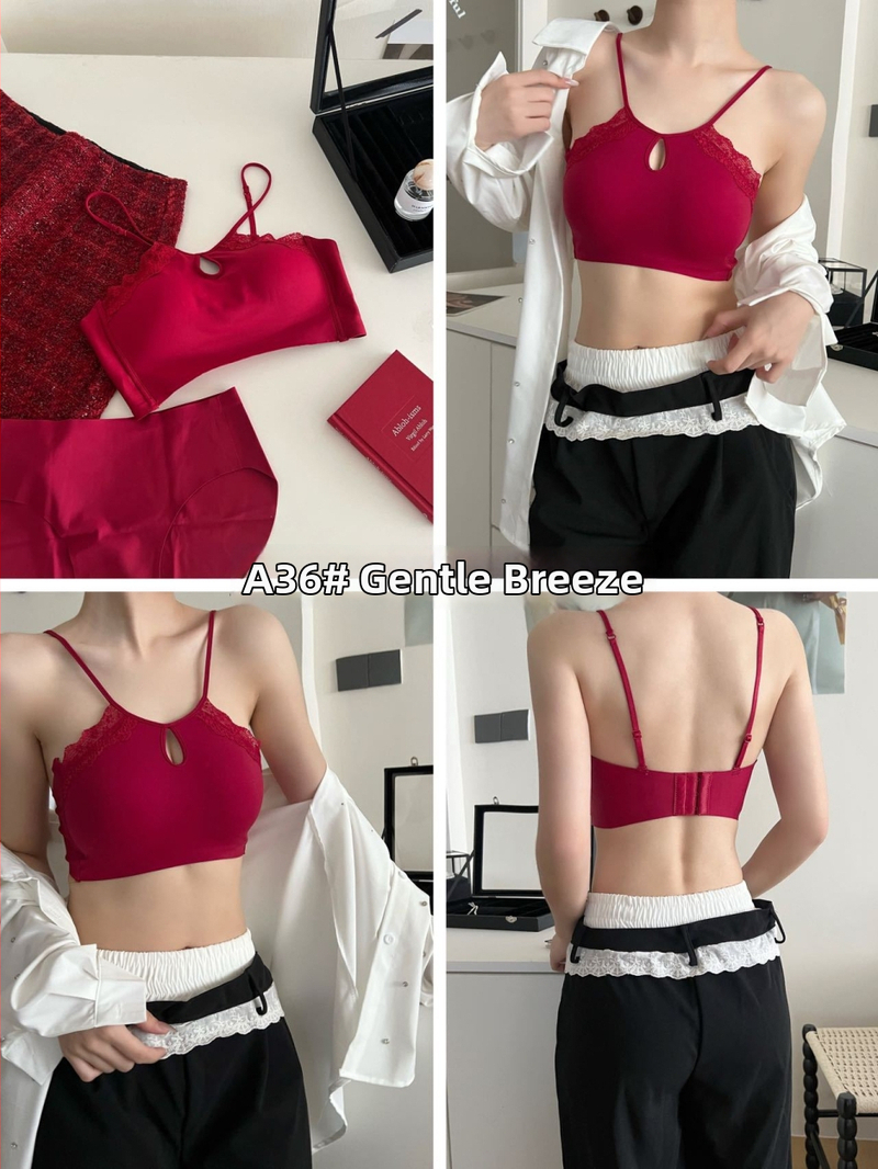 Set podprsenky a spodného prádla s čipkou, košík 1/2, tvarovaná miska s tenkou hornou a hrubšou spodnou časťou, pevné ramienka, zadné zapínanie s tromi radmi háčikov (1/2; tvarovaná miska; tenká horná/ hrubšia spodná; pevné ramienka; zadné zapínanie s trom