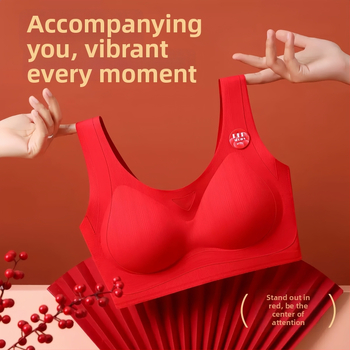 Nylon anyagú, vezeték nélküli, 3/4 kosár, vékony formázott kosár, tank-top stílusú fehérnemű szett