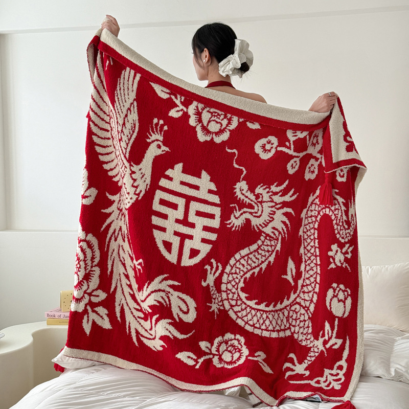 Zimska jednobojna fleece deka od poliester, 90–95% poliester, jednostavan modern stil