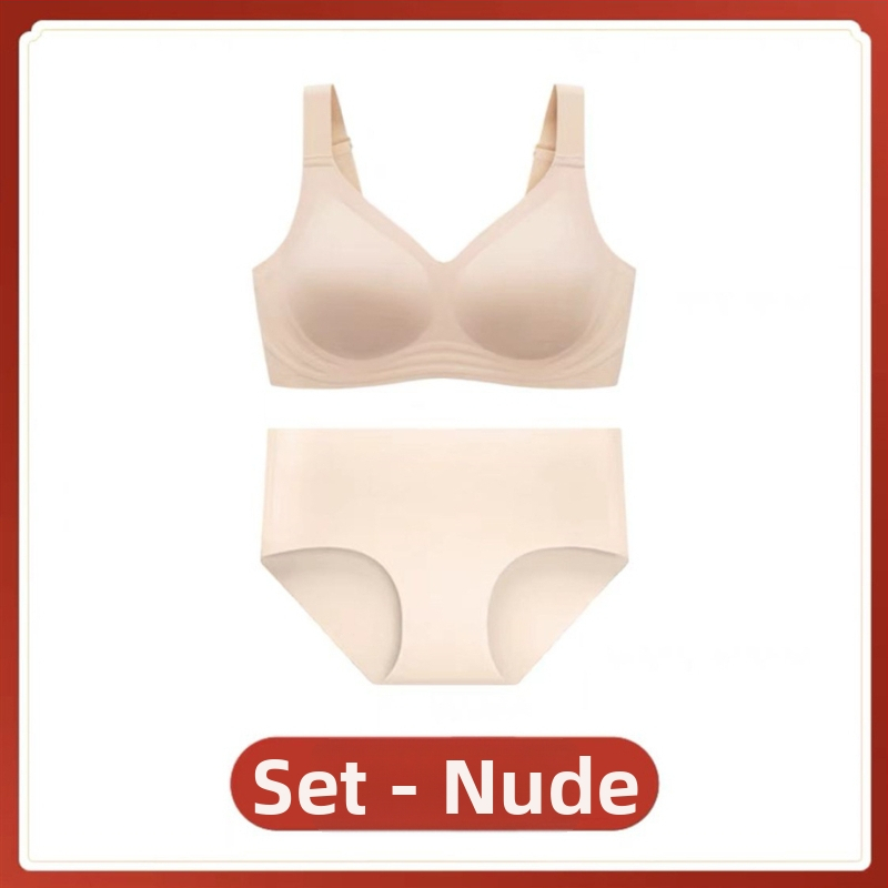 Športový set podprsenky — Košíček 3/4, Tenký tvarovaný košíček, Pevné dvojité ramienka, Zadný trojradový spona, Spandex