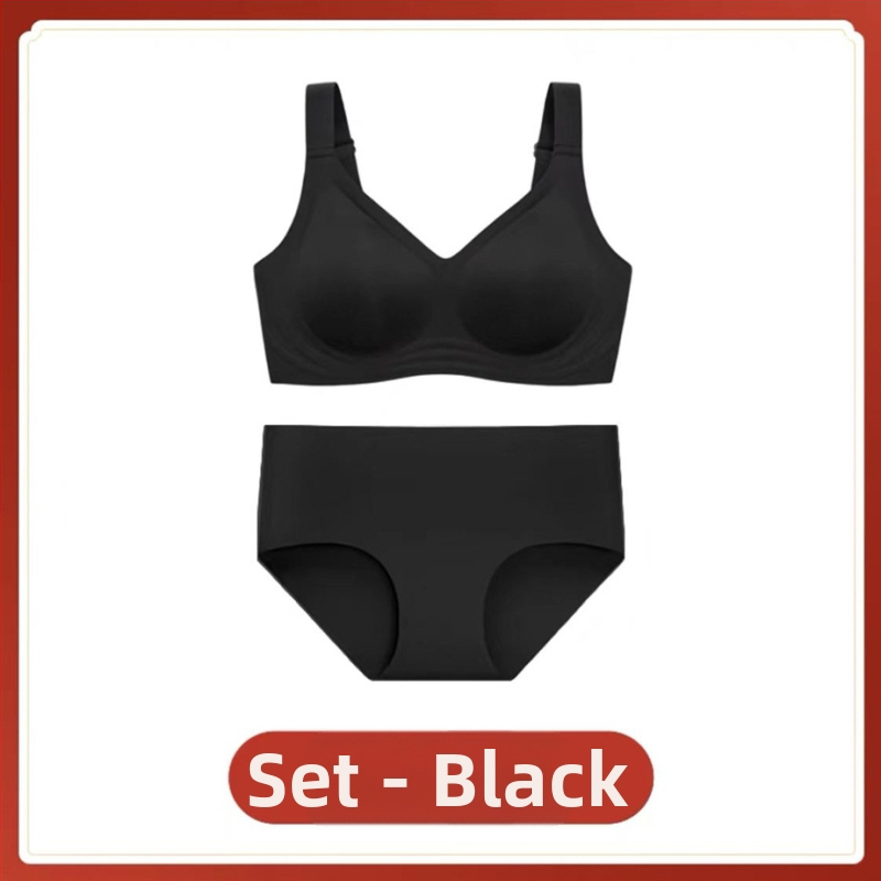 Športový set podprsenky — Košíček 3/4, Tenký tvarovaný košíček, Pevné dvojité ramienka, Zadný trojradový spona, Spandex