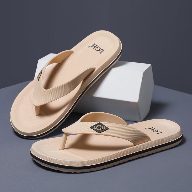 Jiasini мъжки джапанки в корейски стил с открит пръст, PVC горна част и подметка, SGS сертифицирано качество, инжекционно формована подметка, Пролет 2025