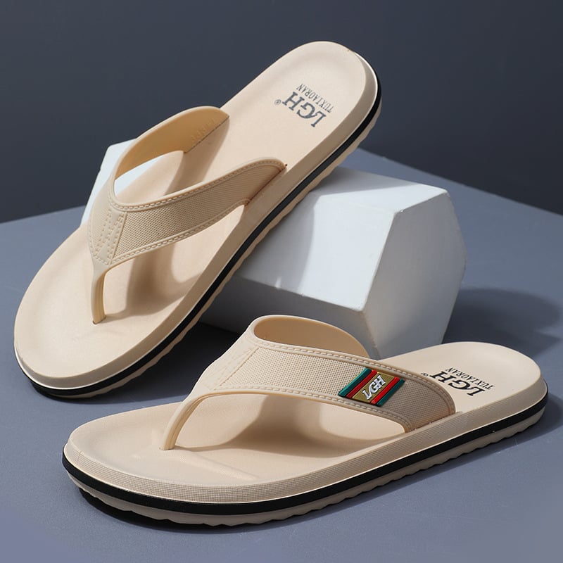 Jiasini мъжки джапанки в корейски стил с открит пръст, PVC горна част и подметка, SGS сертифицирано качество, инжекционно формована подметка, Пролет 2025