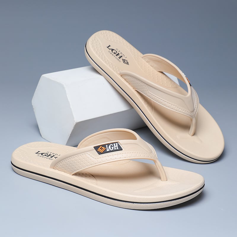 Jiasini мъжки джапанки в корейски стил с открит пръст, PVC горна част и подметка, SGS сертифицирано качество, инжекционно формована подметка, Пролет 2025