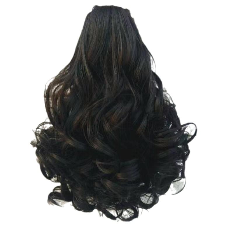 Lófarú paróka, rövid göndör stílus, magas hőálló rostok, Yongrui márka, modell 178