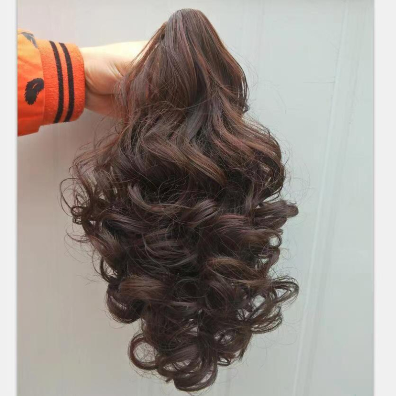 Lófarú paróka, rövid göndör stílus, magas hőálló rostok, Yongrui márka, modell 178