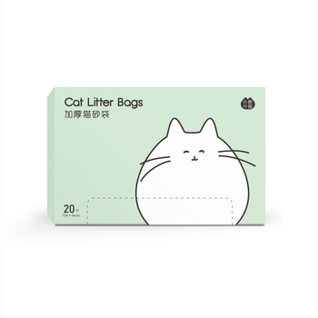 Saci de gunoi pentru litiera pisicilor, plastic îngroșat, cu șnur, durabili