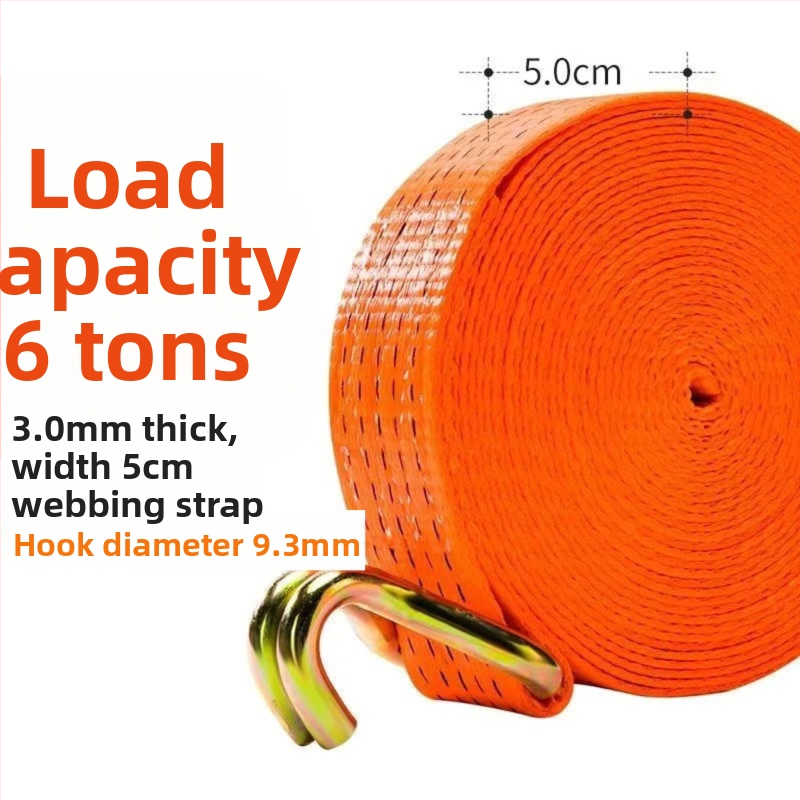 6t Teherautó kötélhúzó, kézi működtetésű, nehéz kivitel, hegesztésmentes, szalagfeszítő