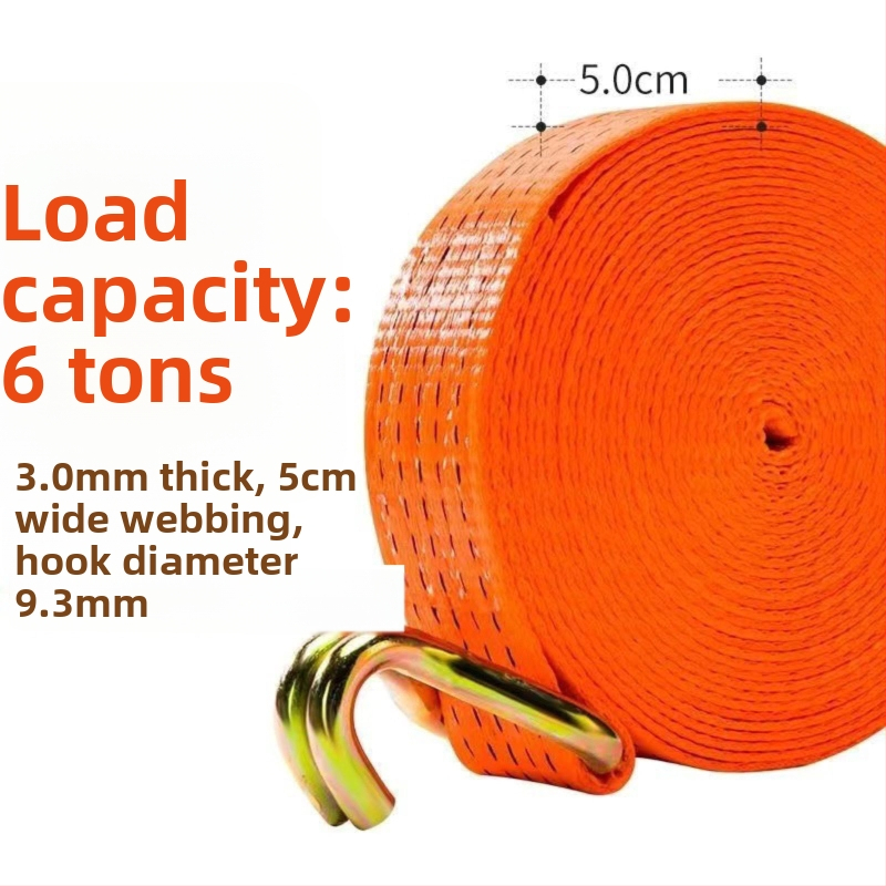 6t Teherautó kötélhúzó, kézi működtetésű, nehéz kivitel, hegesztésmentes, szalagfeszítő