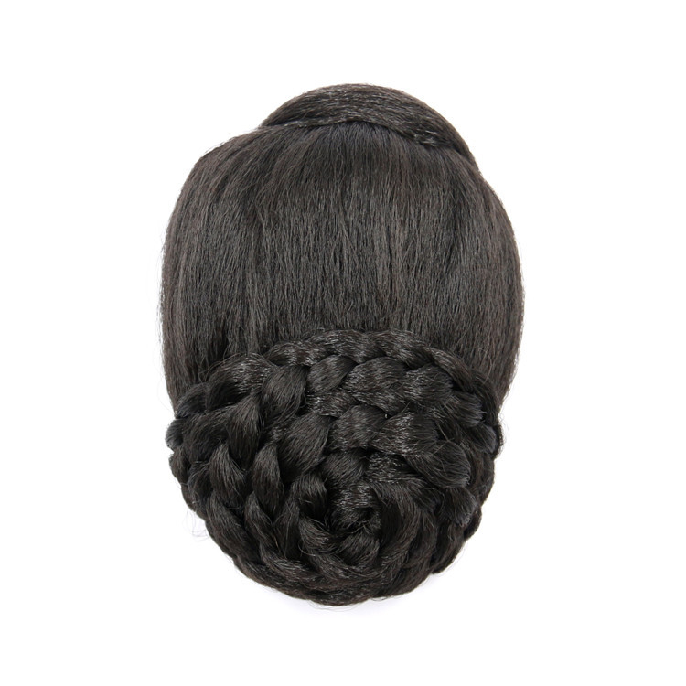 Ponytail peruka, ručno tkanih svilenih vlasi, model 026 BUN, za žene
