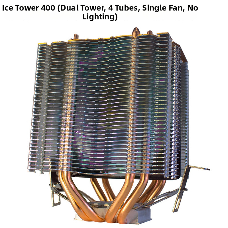 Ψύκτης CPU Ice Tower 600, 6 χαλκού σωληνώσεις μεταφοράς θερμότητας, σύνδεση χαλκού-αλουμινίου, υδραυλικό ρουλεμάν, αθόρυβη λειτουργία, 2000 RPM