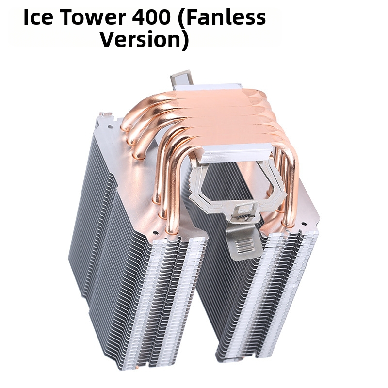Ψύκτης CPU Ice Tower 600, 6 χαλκού σωληνώσεις μεταφοράς θερμότητας, σύνδεση χαλκού-αλουμινίου, υδραυλικό ρουλεμάν, αθόρυβη λειτουργία, 2000 RPM