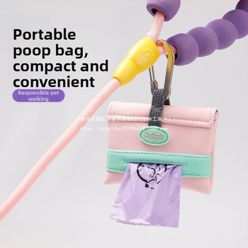 Plastová taška na psie výkaly pre prechádzky s psom, s nástrojom na zber