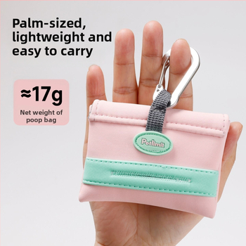 Plastová taška na psie výkaly pre prechádzky s psom, s nástrojom na zber