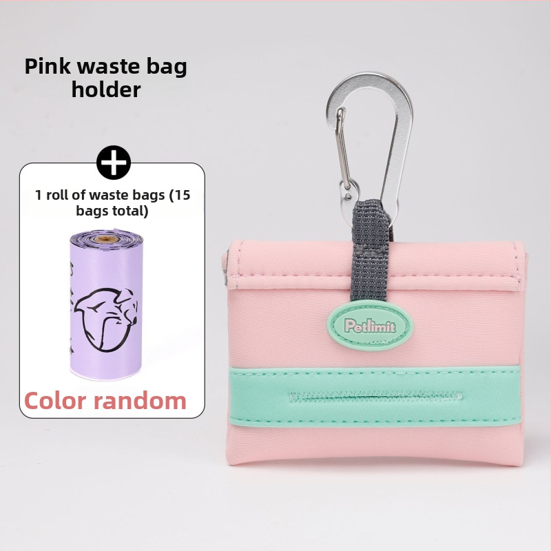 Plastová taška na psie výkaly pre prechádzky s psom, s nástrojom na zber