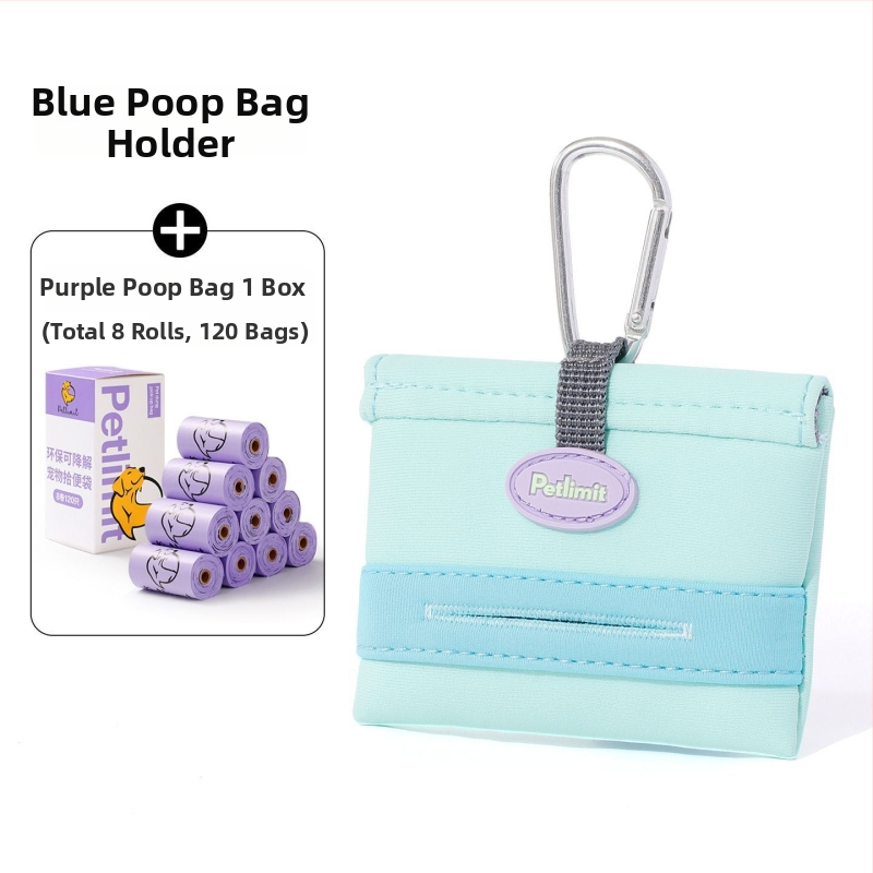 Plastová taška na psie výkaly pre prechádzky s psom, s nástrojom na zber